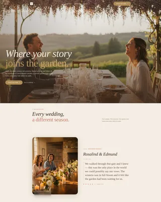 Wedding Venue Advanced Professional Website Template