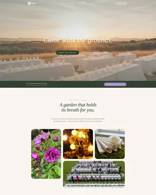 Wedding Venue Specialist Professional Website Template