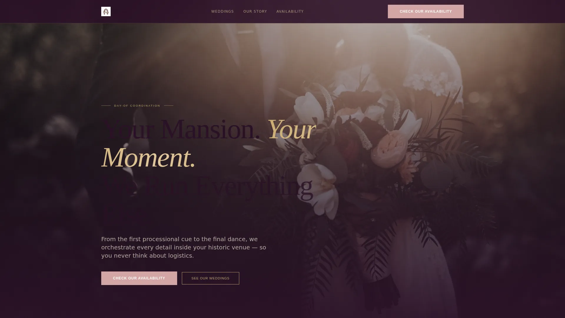 Sophisticated Wedding Planning Landing Page Template