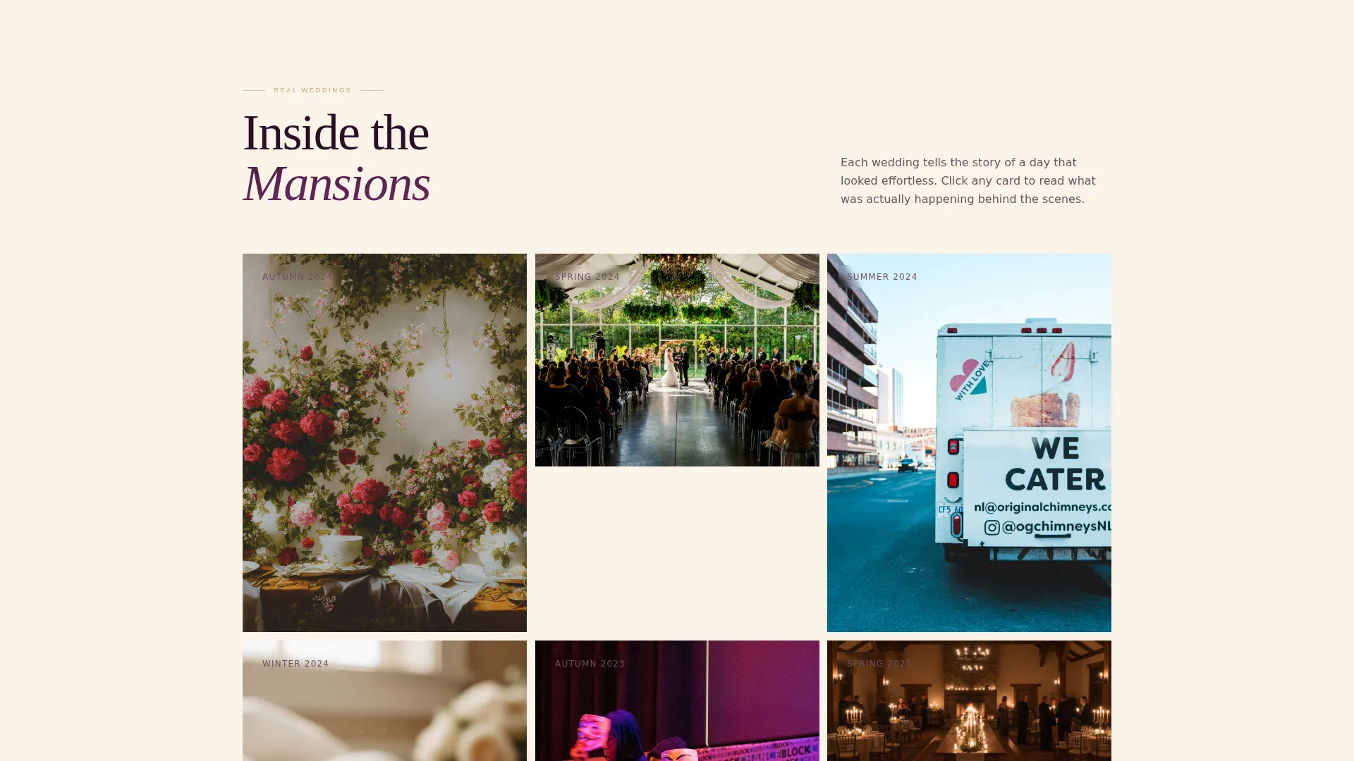 Sophisticated Wedding Planning Landing Page Template