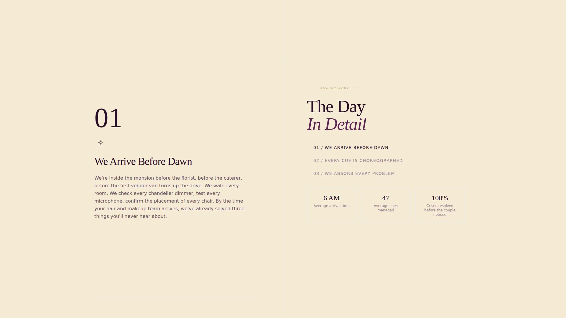 Sophisticated Wedding Planning Landing Page Template