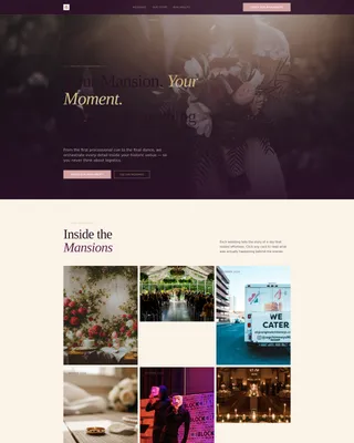 Sophisticated Wedding Planning Landing Page Template
