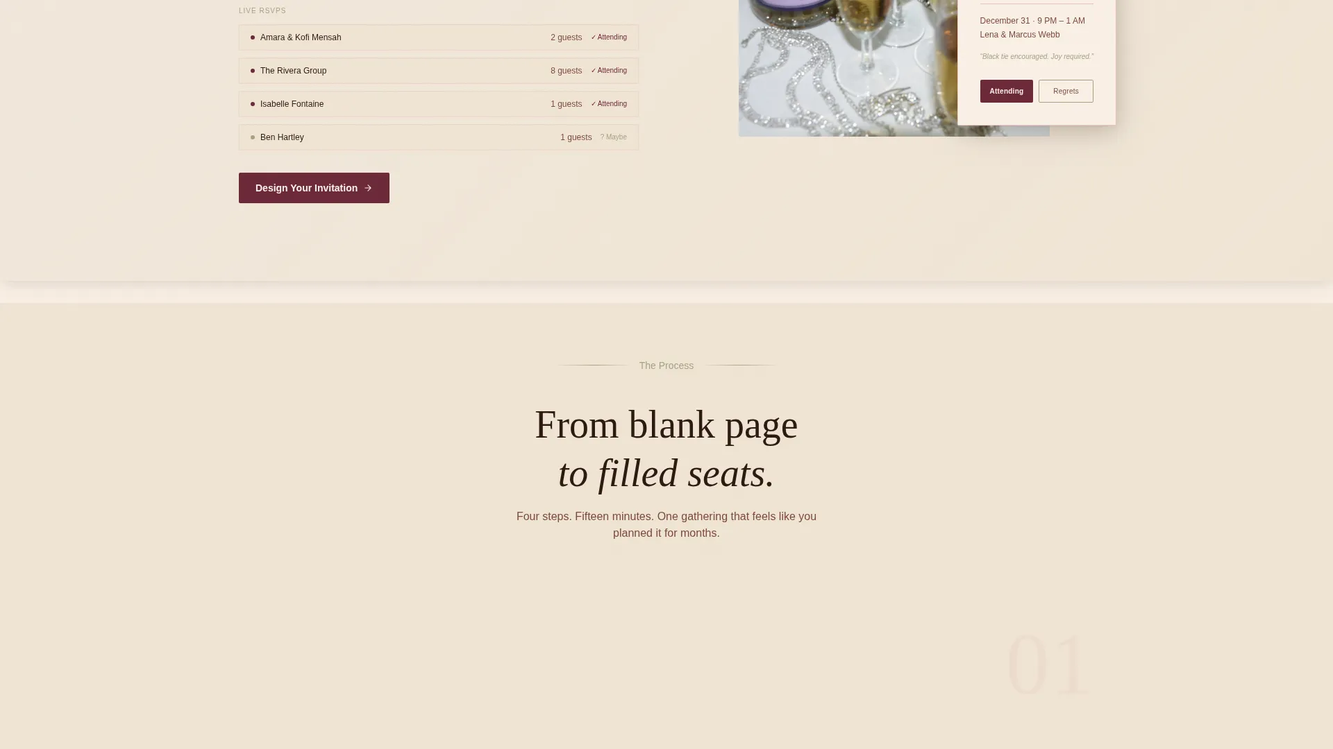 Holiday Event Reviews Website Template