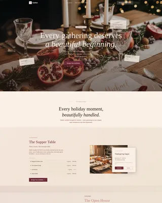 Holiday Event Reviews Website Template