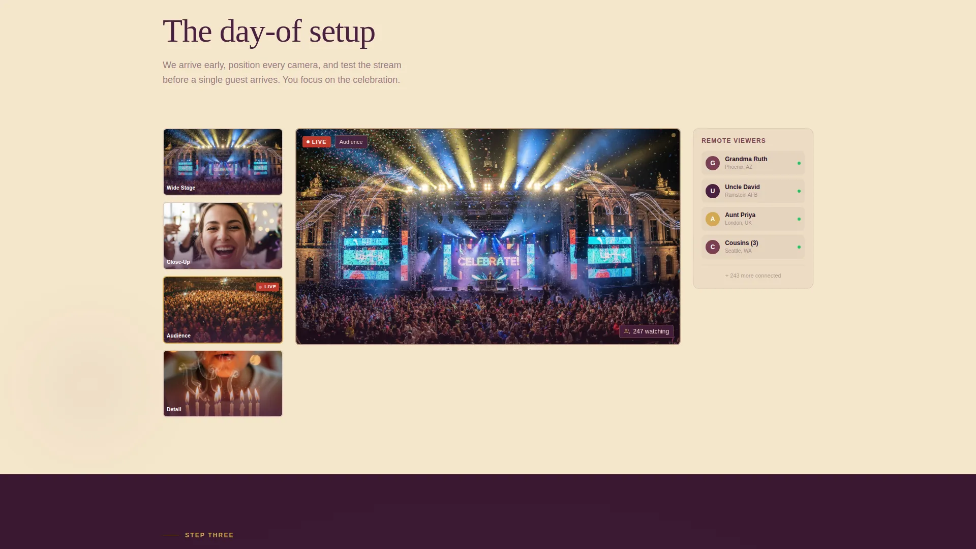 Holiday Event Booking Website Template
