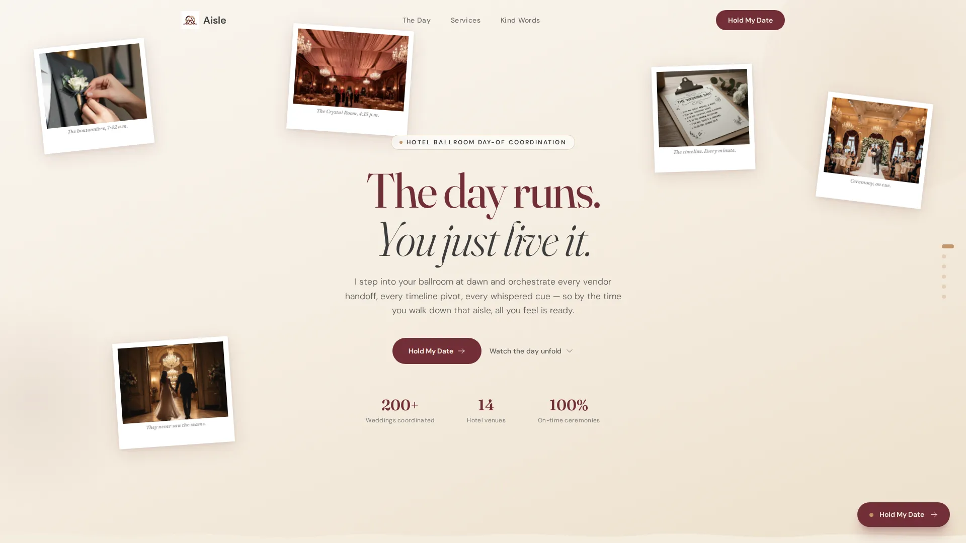 Wedding Venue Independent Booking Website Template