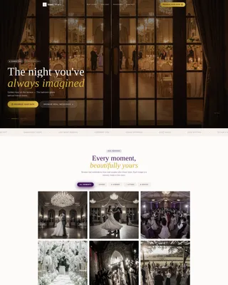 Wedding Venue Virtual Booking Website Template