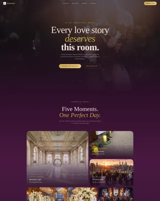 Wedding Venue Online Booking Website Template