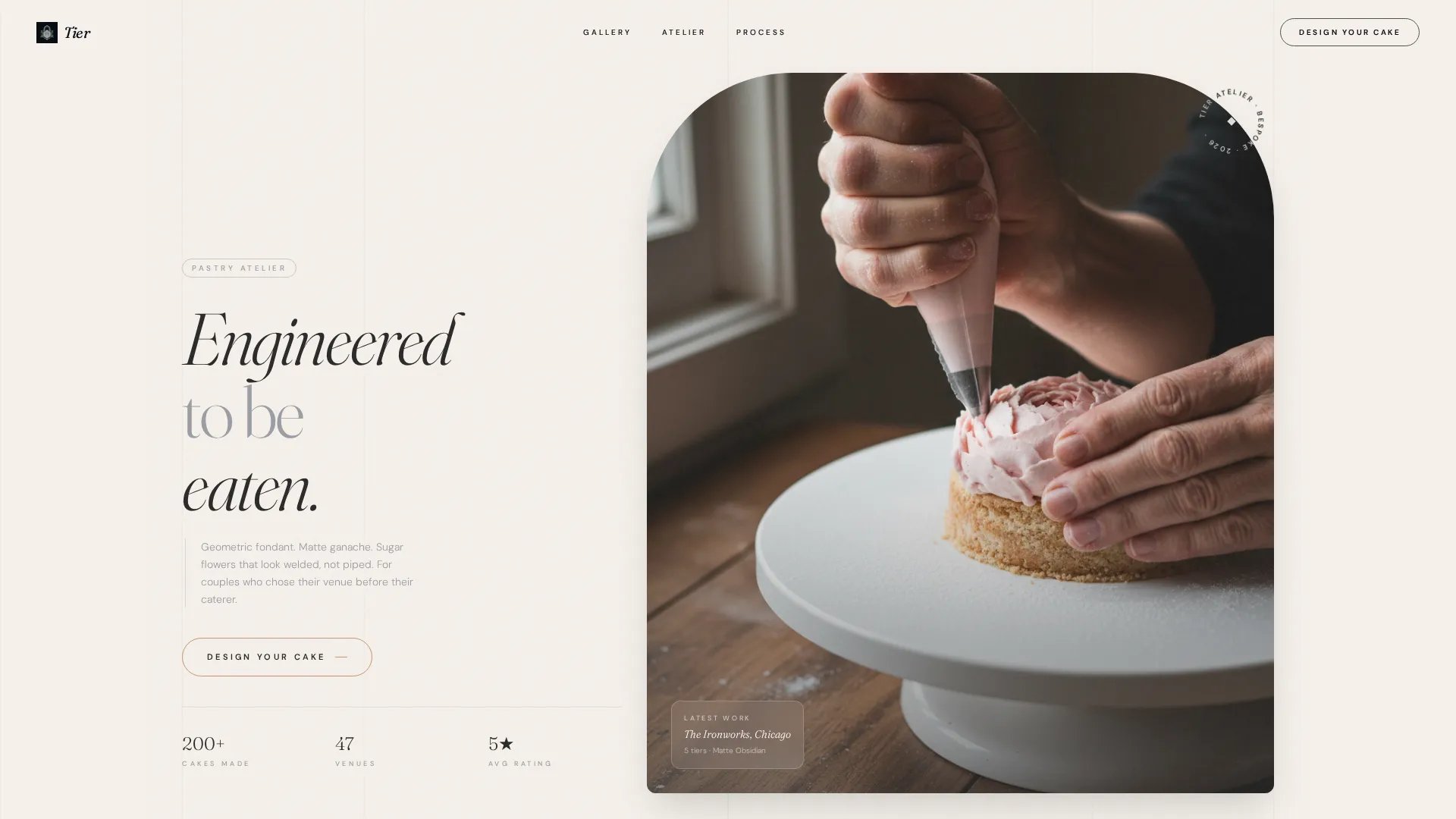 Industrial Chic Wedding Professional Website Template