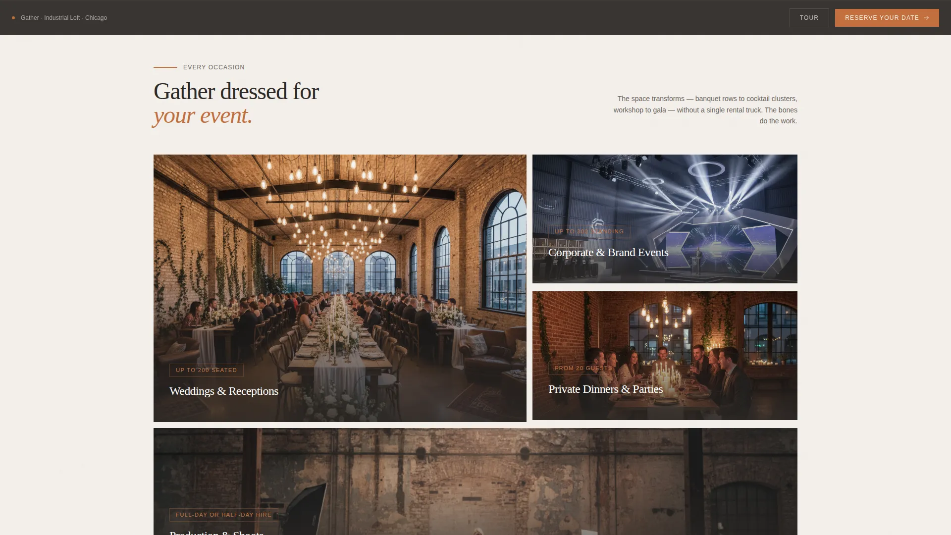 Wedding Venue Booking Website Template
