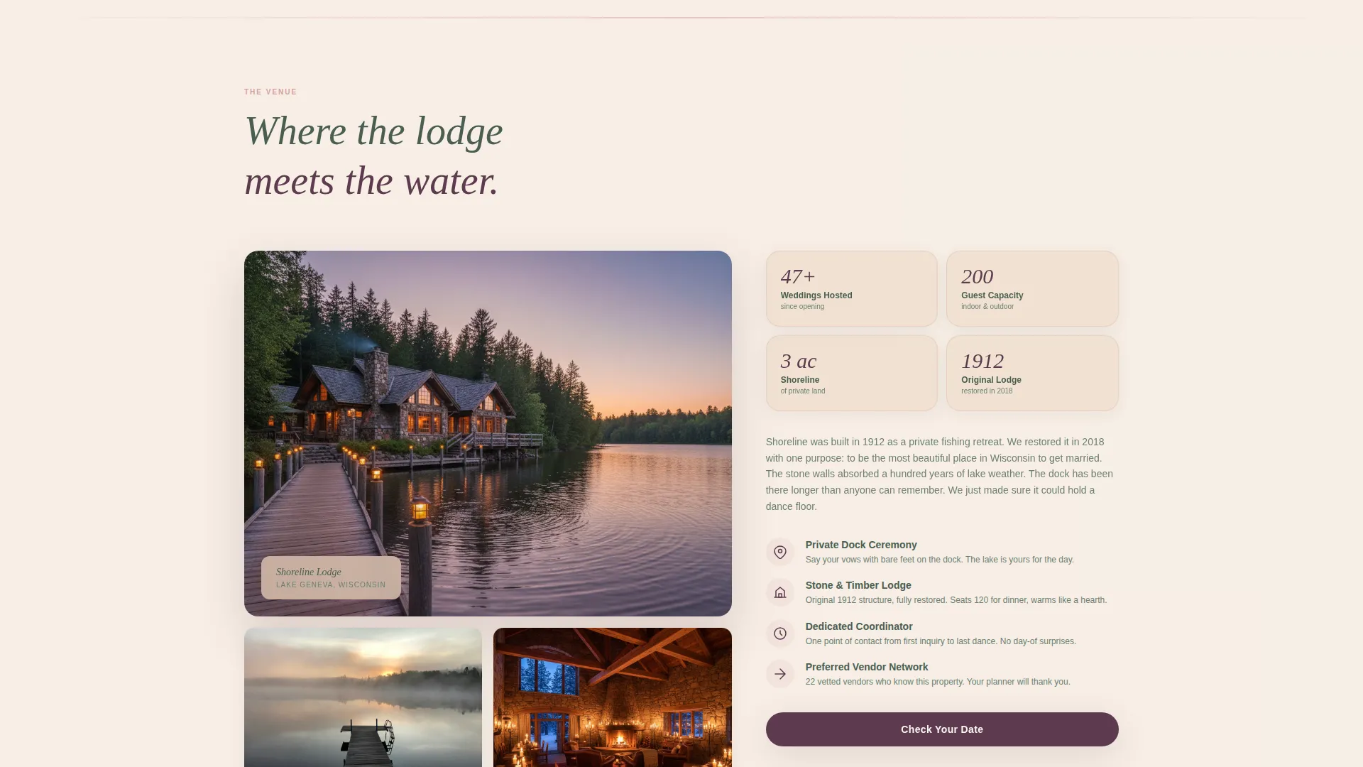 Wedding Venue Commercial Booking Website Template