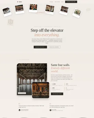Wedding Venue Residential Booking Website Template