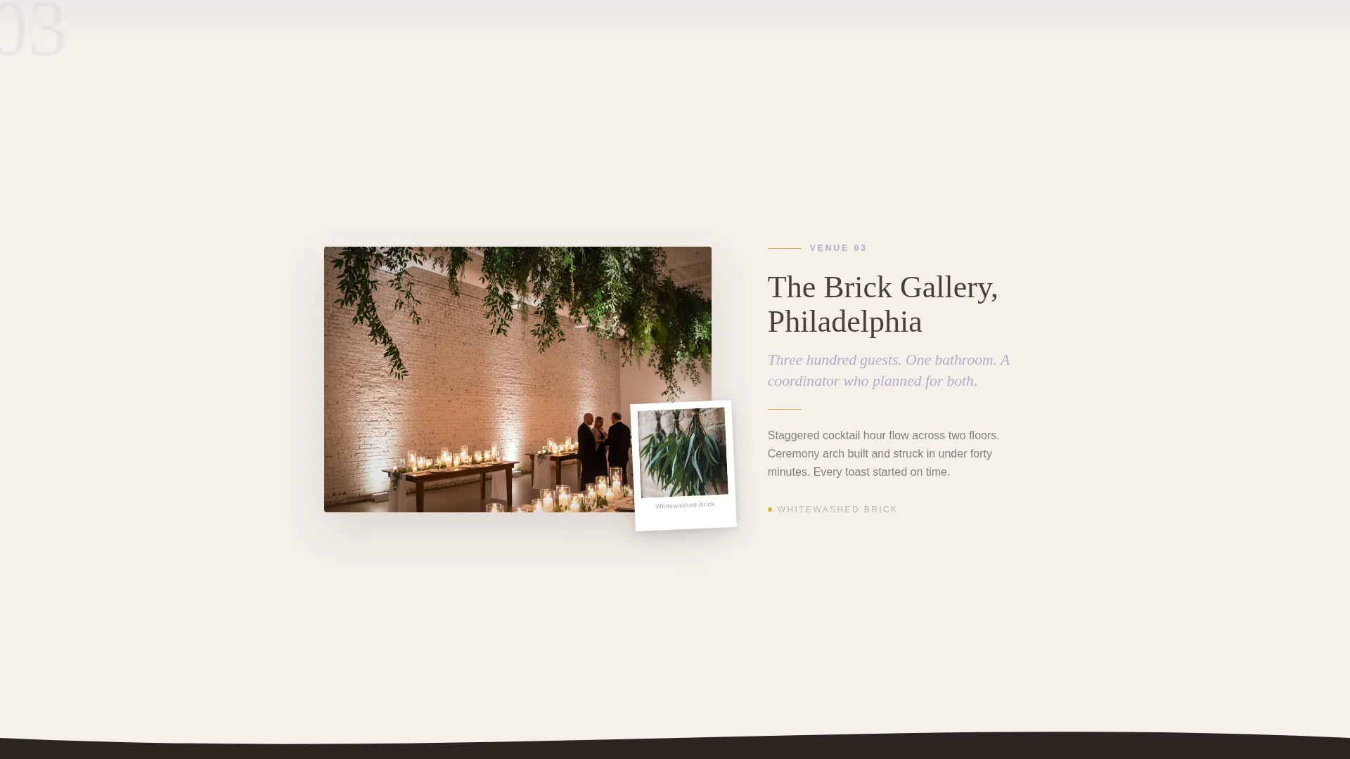 Wedding Venue Portfolio Website Template