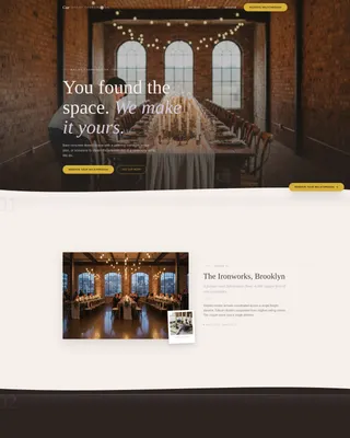 Wedding Venue Portfolio Website Template
