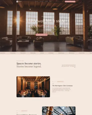 Wedding Venue Booking Website Template