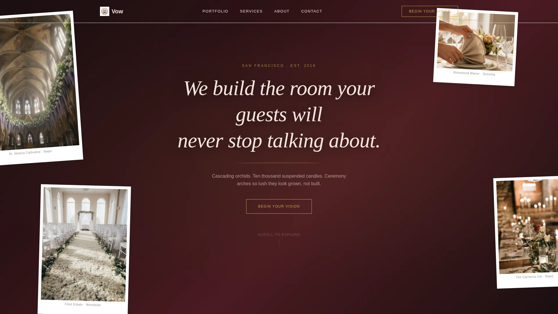 Luxury Wedding Booking Website Template