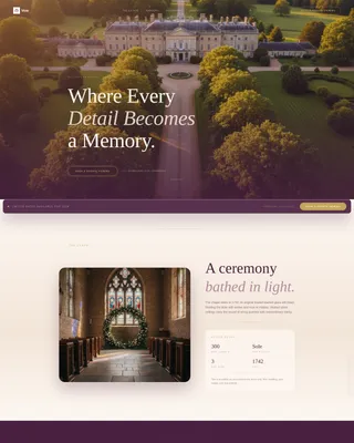 Luxury Wedding Professional Website Template