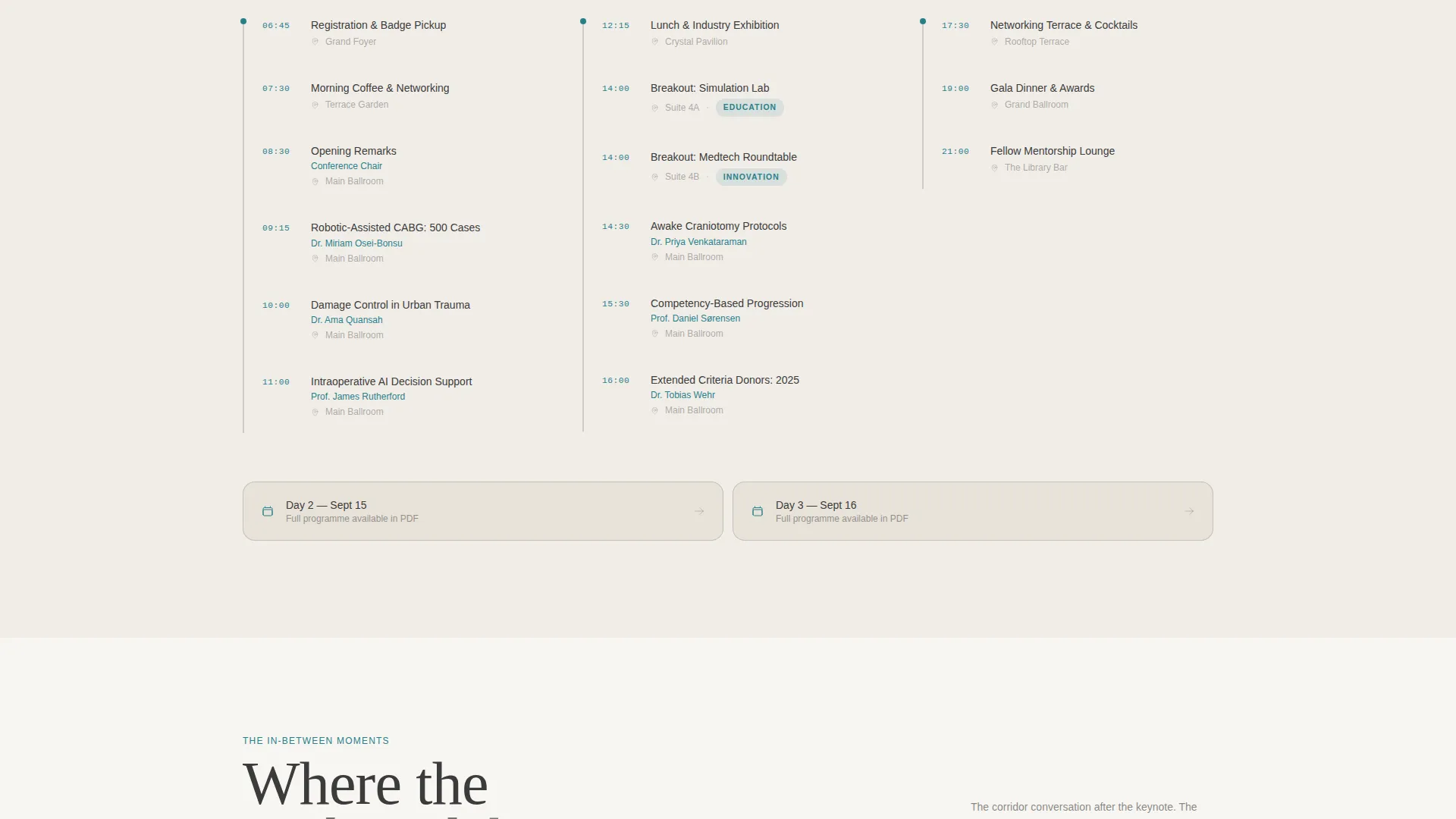 Medical Conference & Clinical Summit Registration Website Template