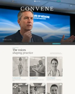 Medical Conference & Clinical Summit Registration Website Template