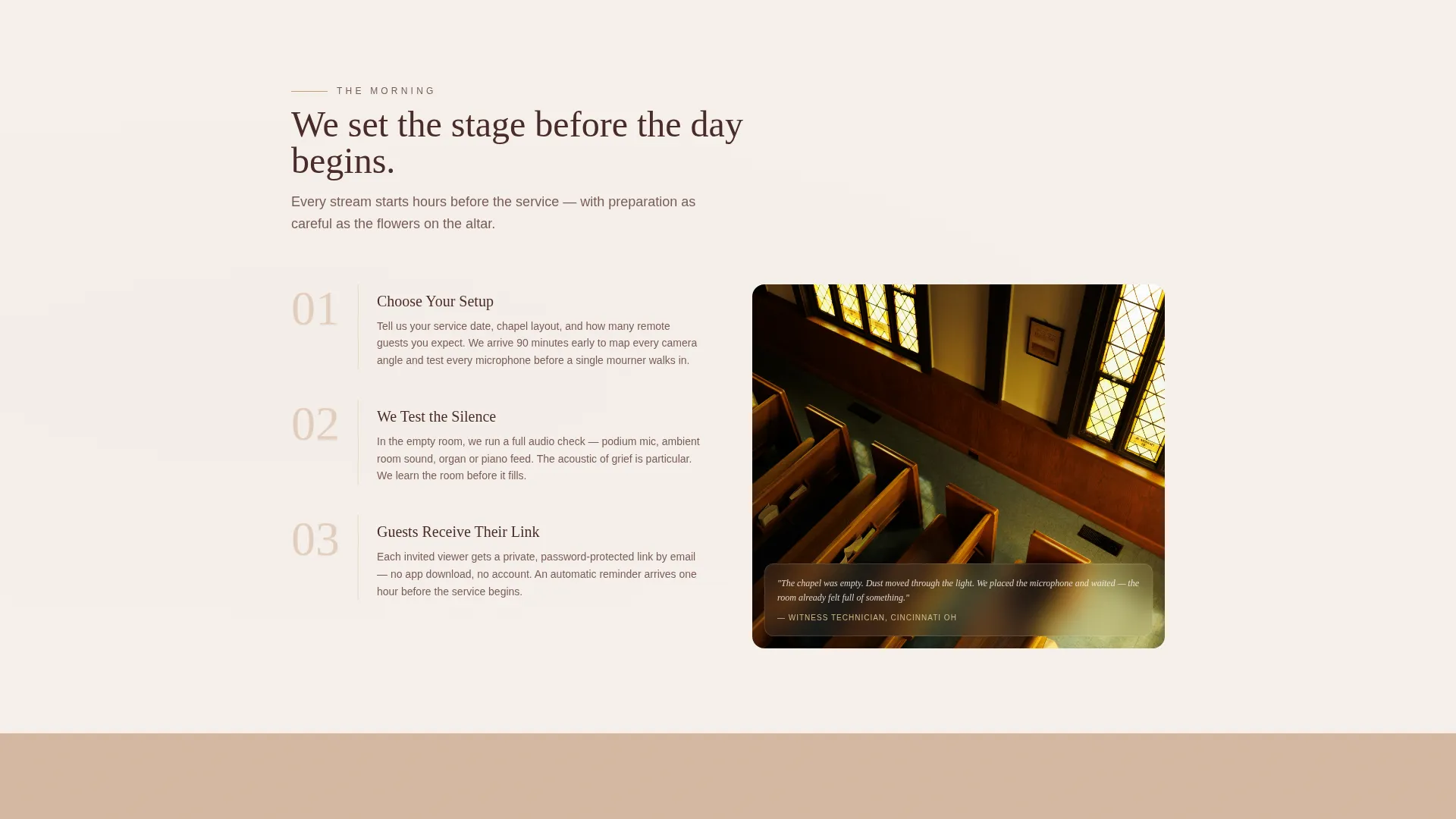 Memorial Event Advanced Booking Website Template