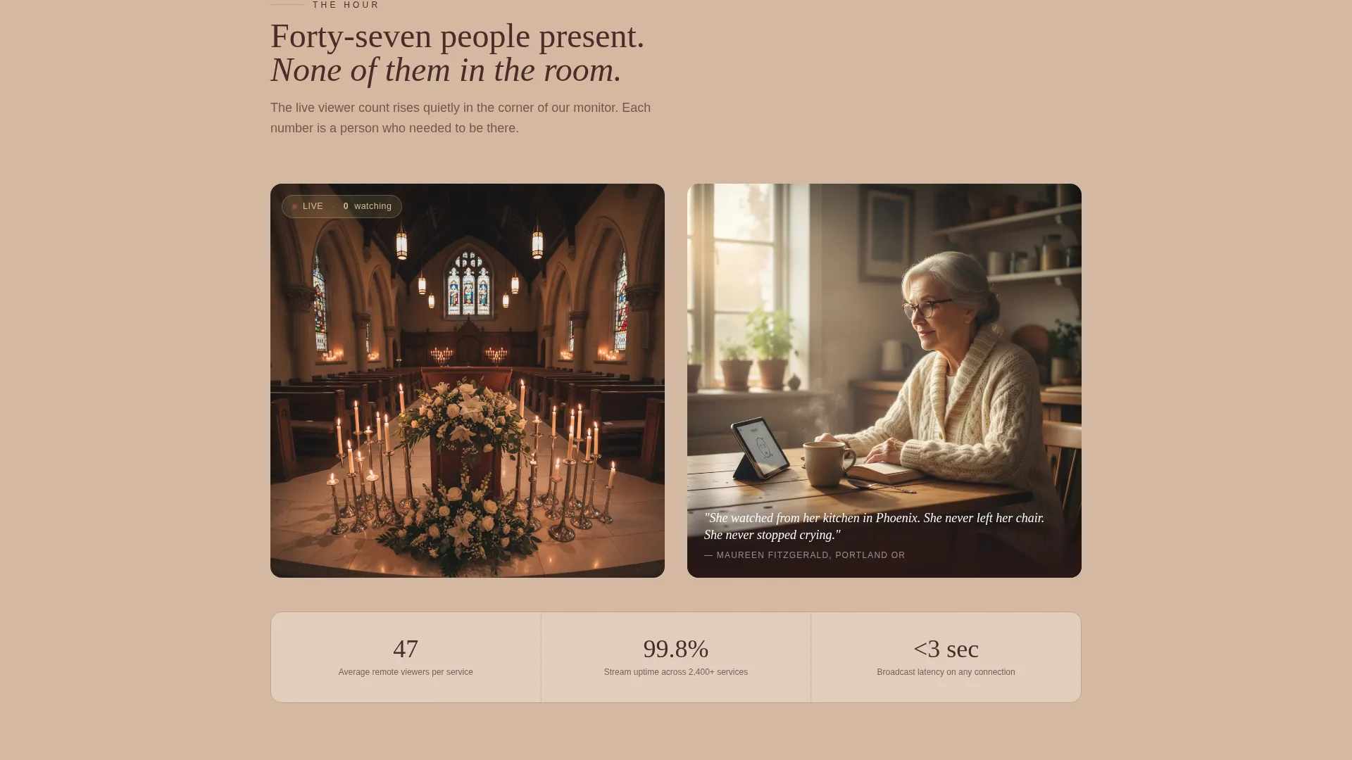 Memorial Event Advanced Booking Website Template