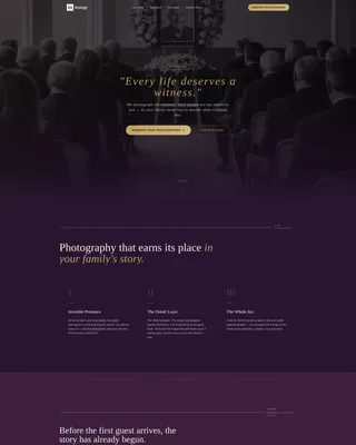 Memorial Event Specialist Booking Website Template