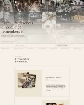 Memorial Event Professional Website Template
