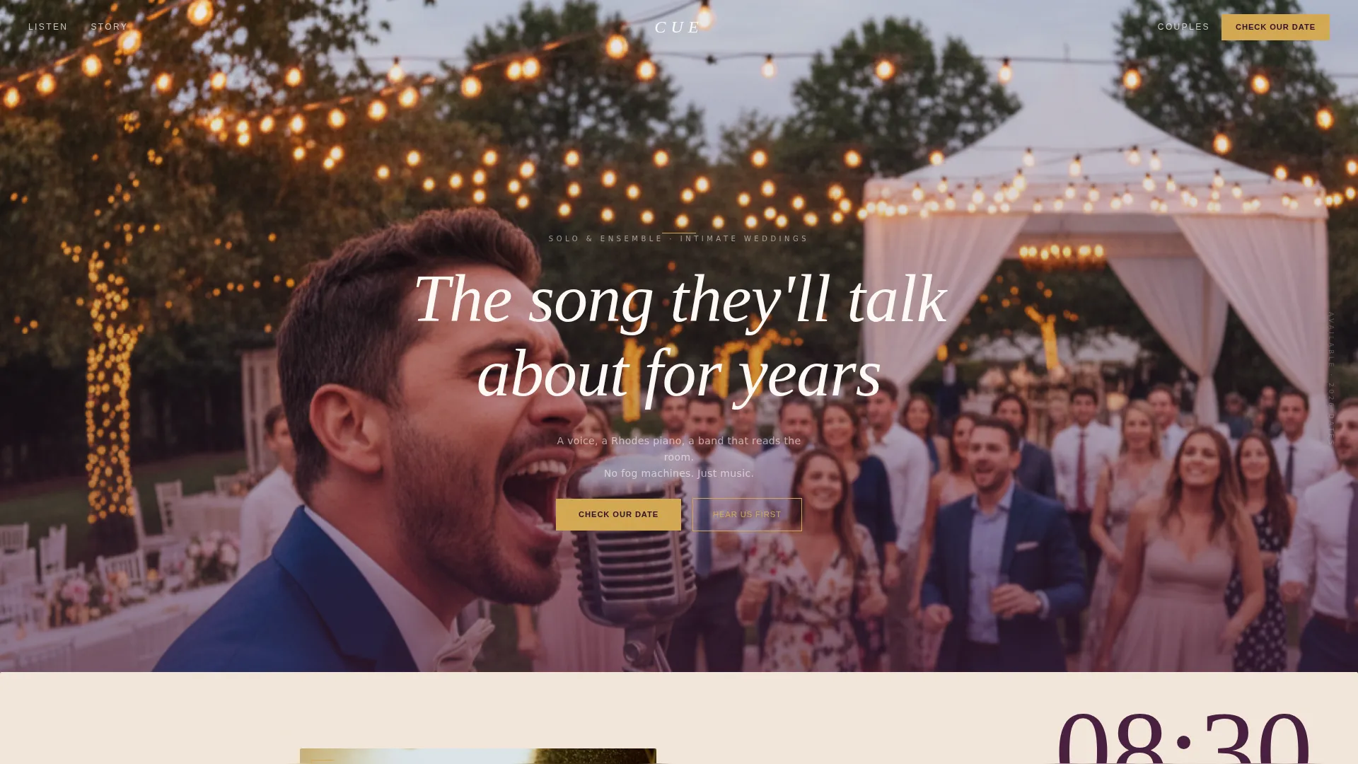 Minimalist Wedding Professional Website Template