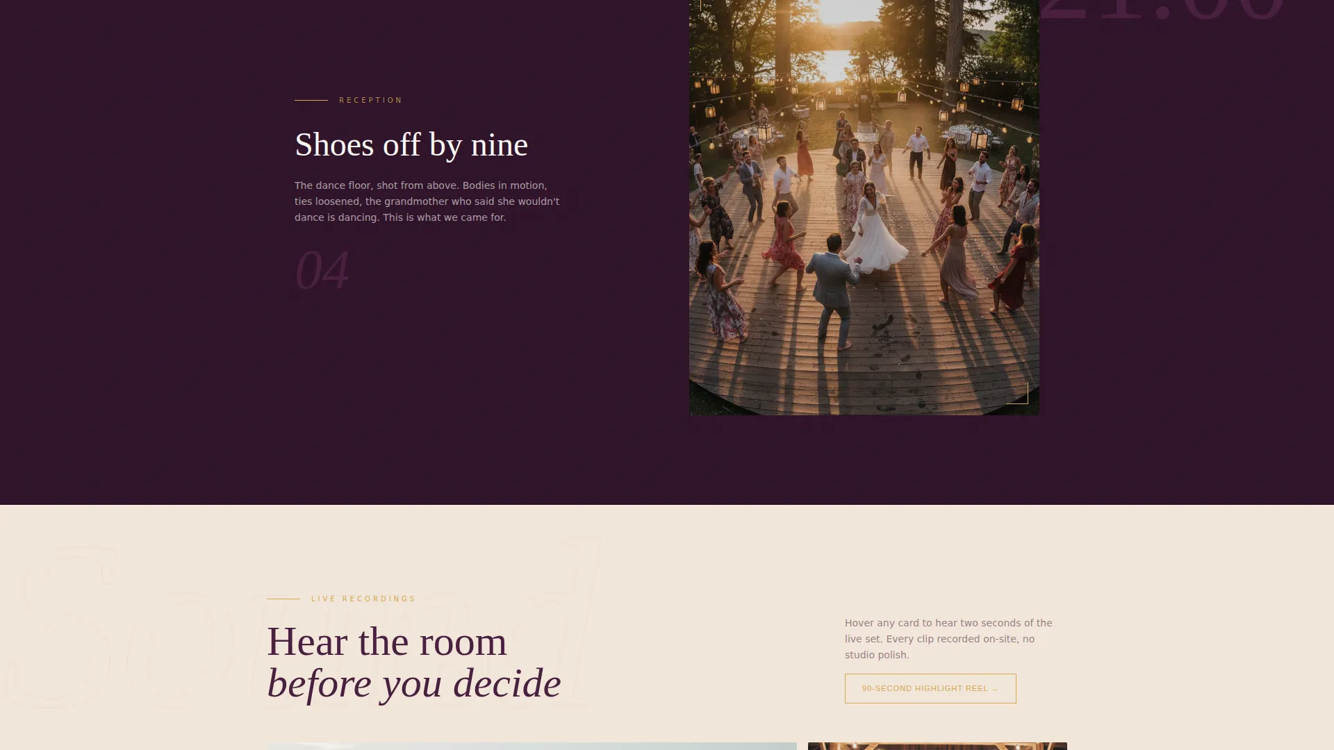 Minimalist Wedding Professional Website Template