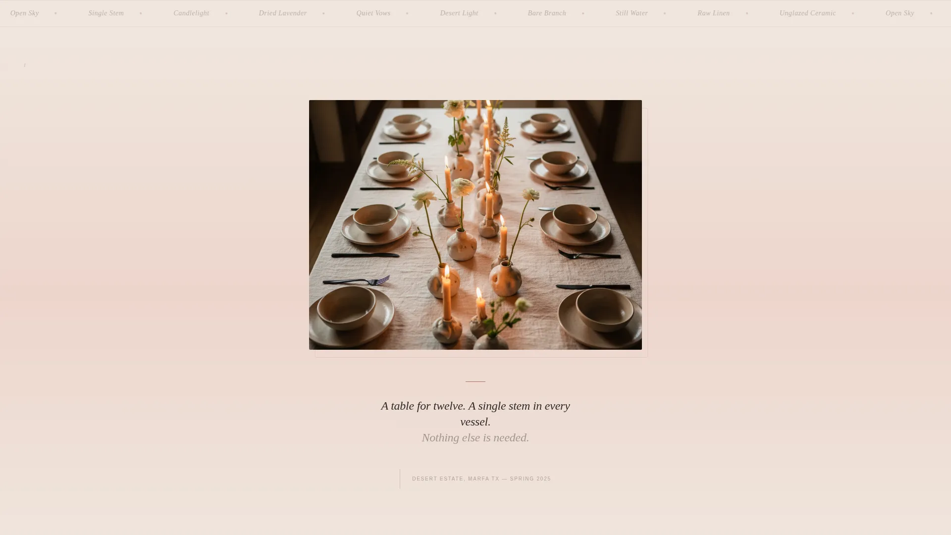 Minimalist Wedding Booking Website Template