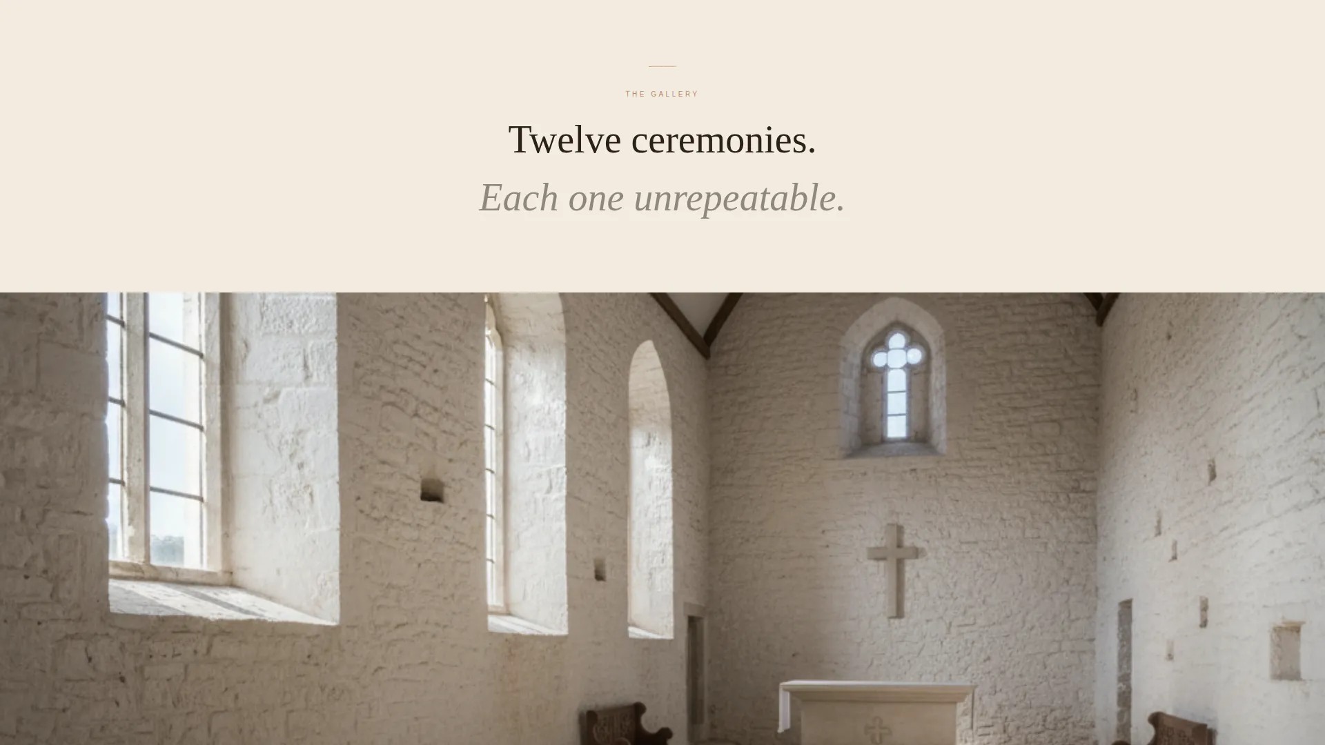 Minimalist Wedding Specialist Booking Website Template