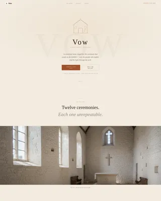 Minimalist Wedding Specialist Booking Website Template