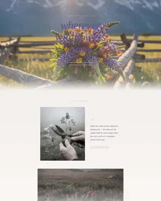 Captivating Flower Design Landing Page Template