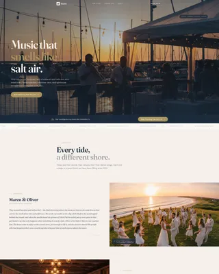 Nautical Wedding Pricing Website Template