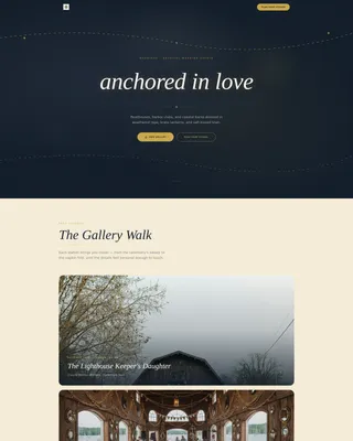 Nautical Wedding Professional Website Template