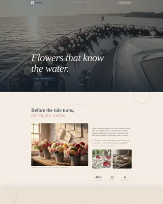 Nautical Wedding Specialist Professional Website Template