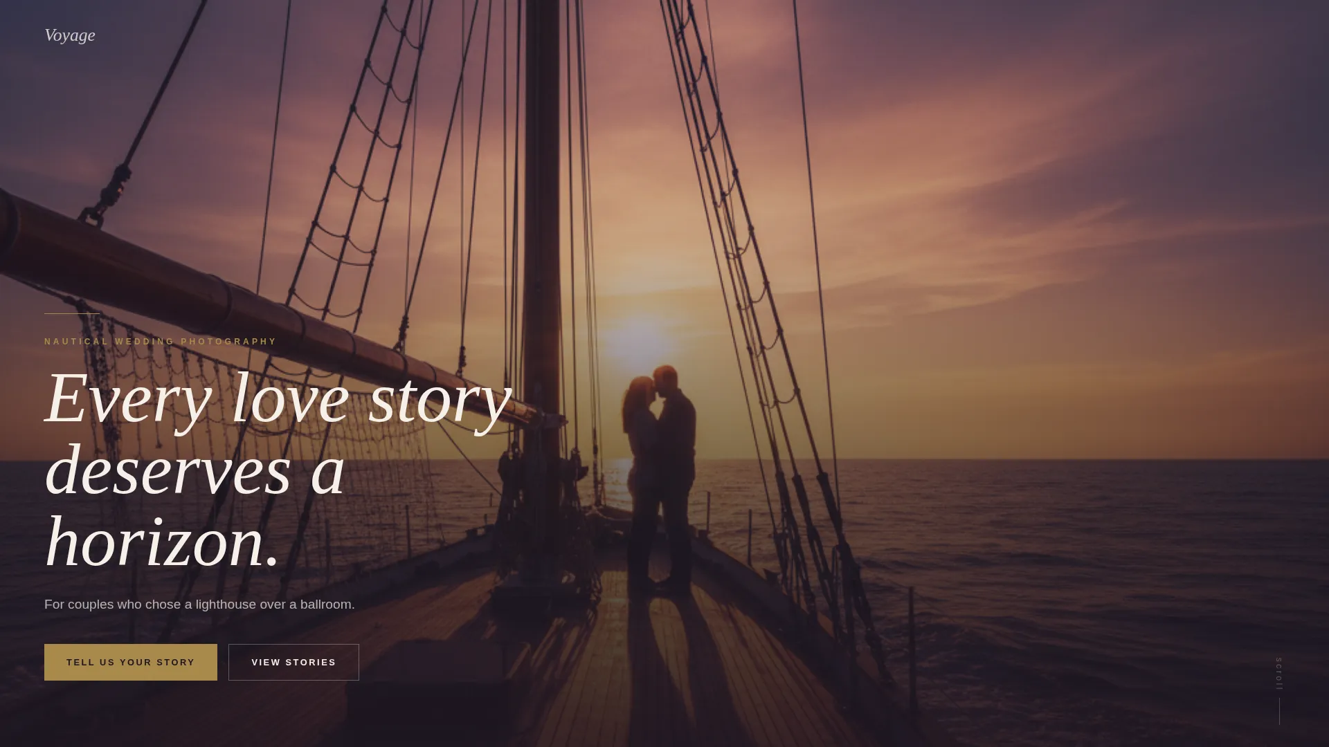 Nautical Wedding Reviews Website Template