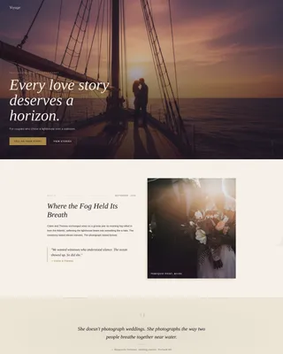 Nautical Wedding Reviews Website Template