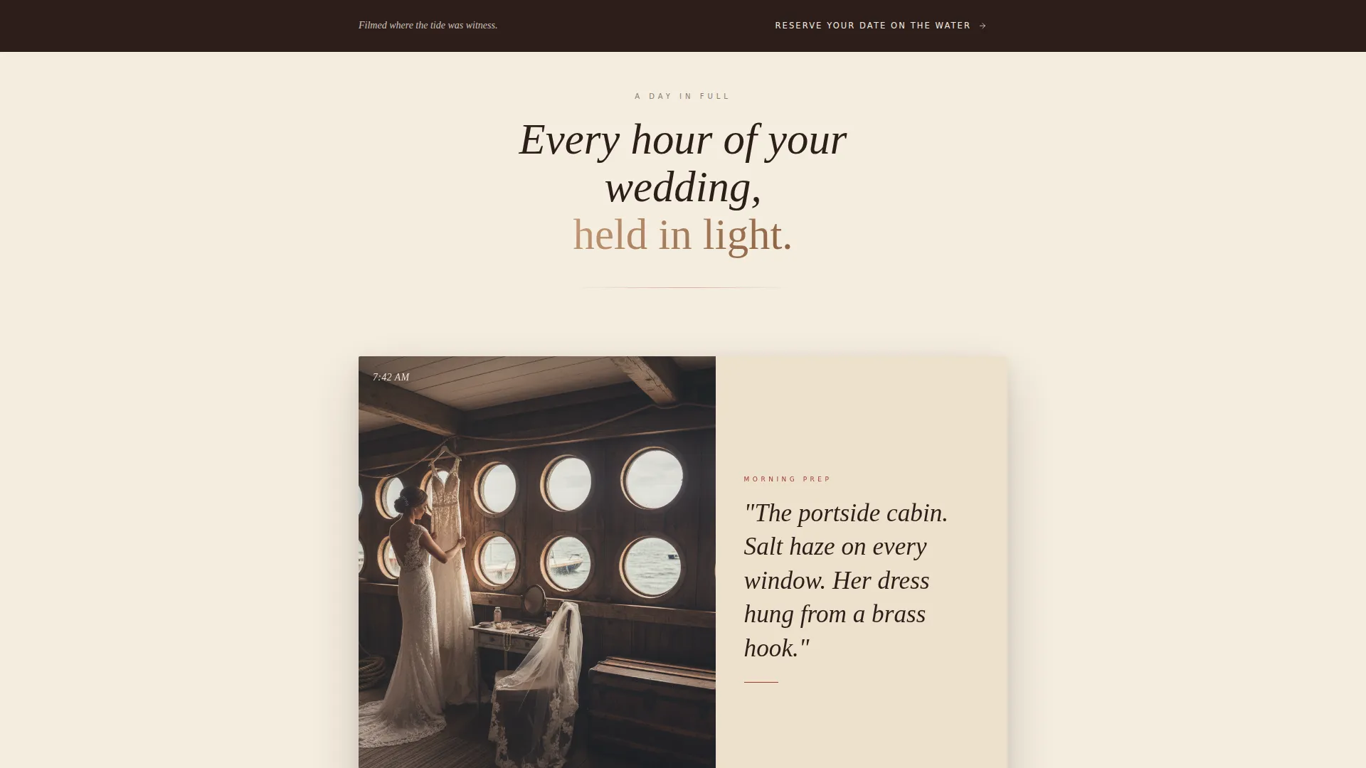 Nautical Wedding Advanced Professional Website Template