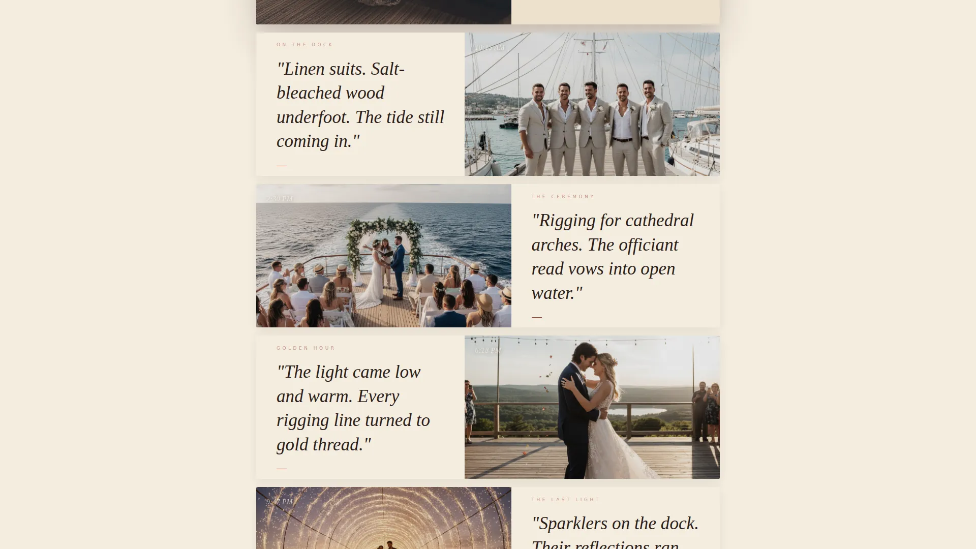 Nautical Wedding Advanced Professional Website Template