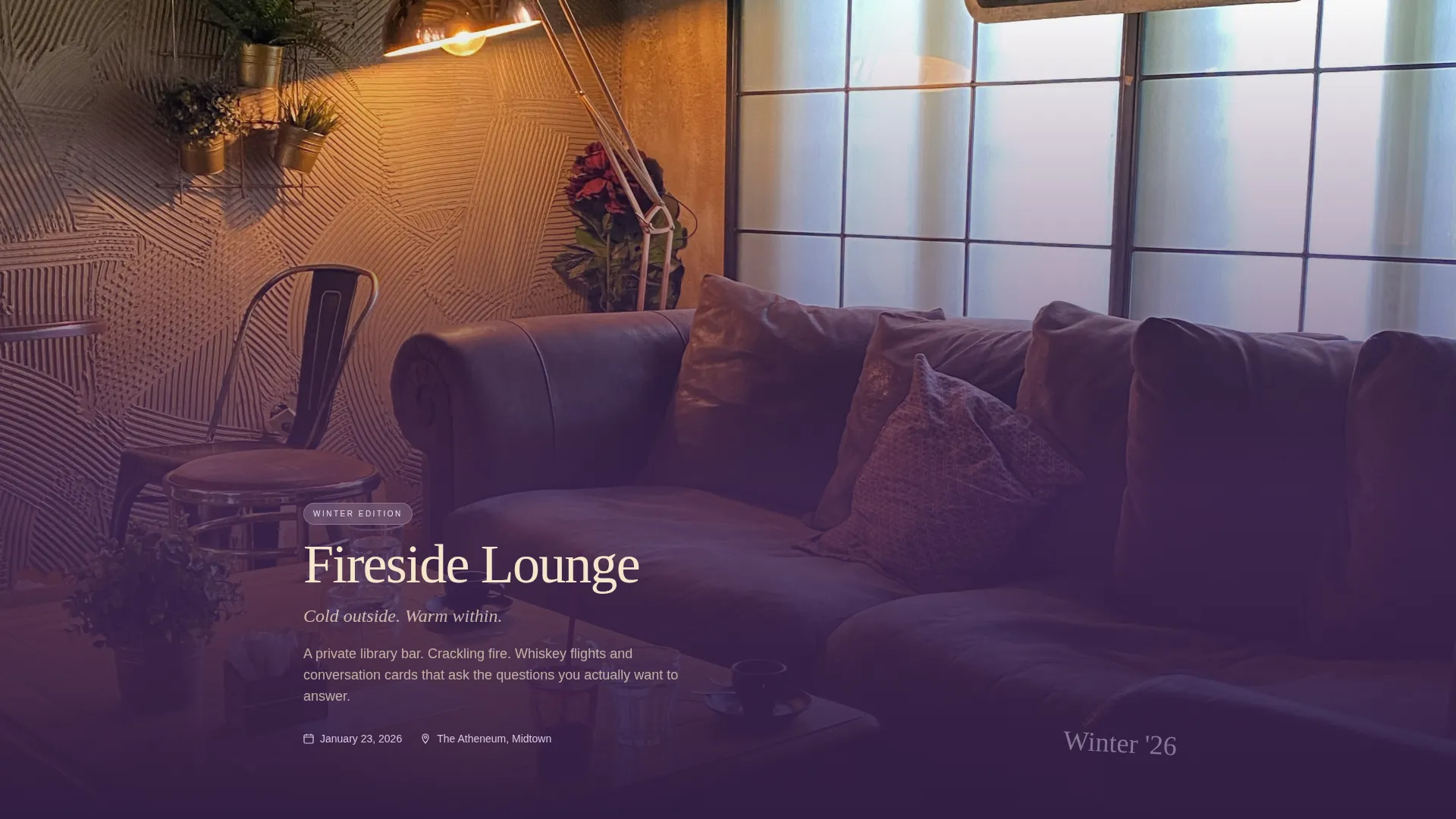 Networking Event Specialist Professional Website Template
