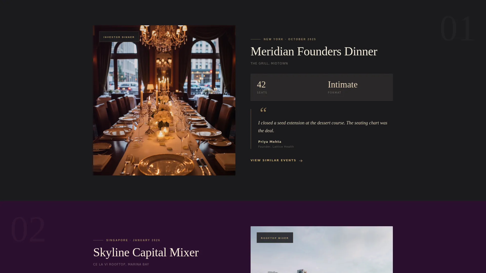 Networking Event Professional Website Template