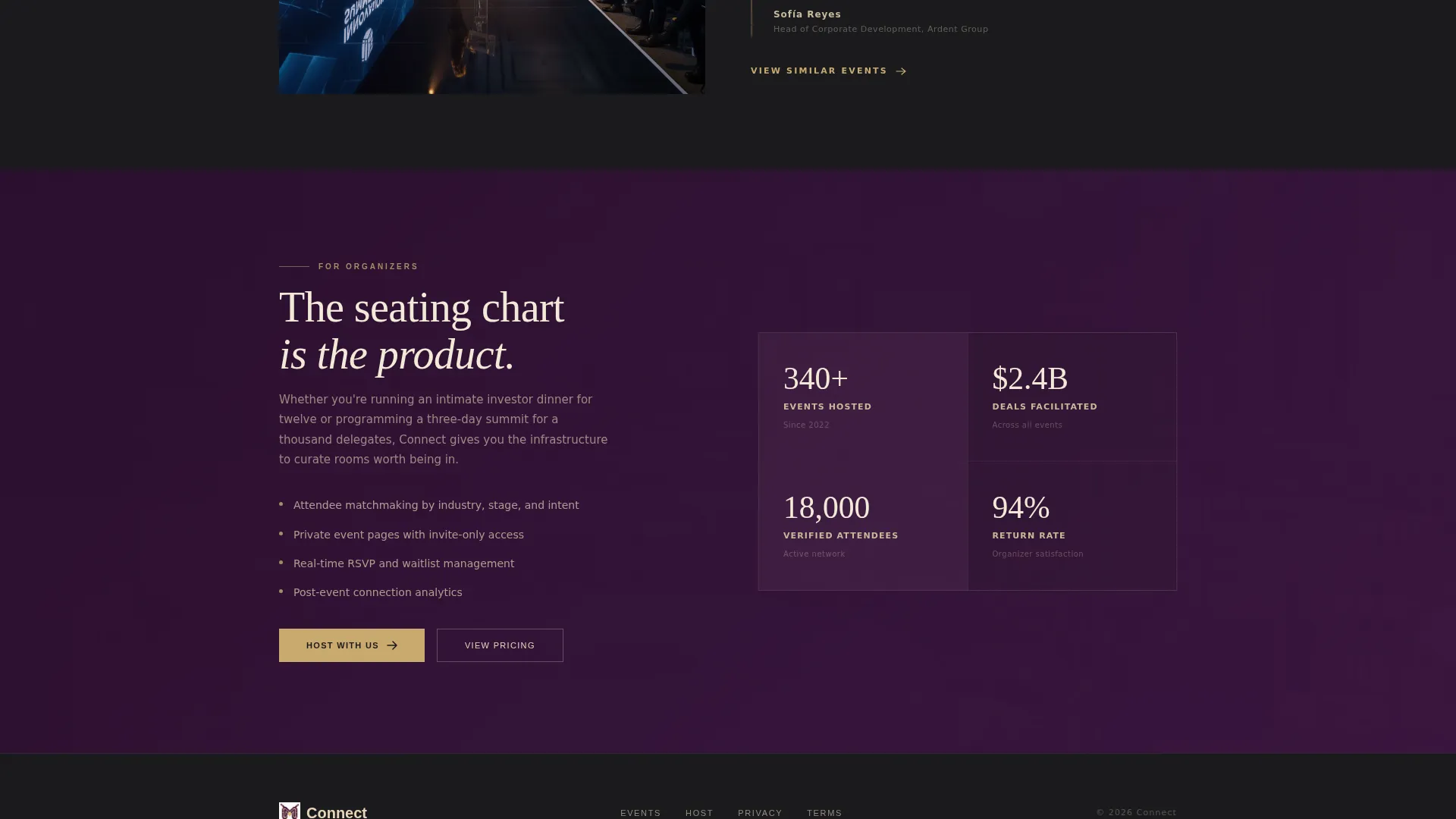 Networking Event Professional Website Template