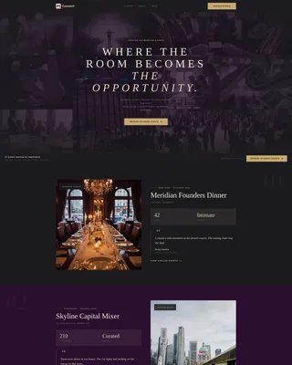 Networking Event Professional Website Template