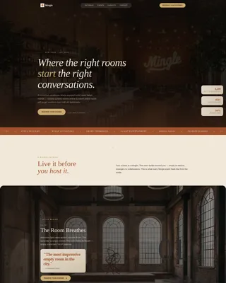 Networking Event Booking Website Template