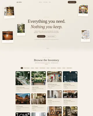 Photo Booth & Party Rental Booking Website Template