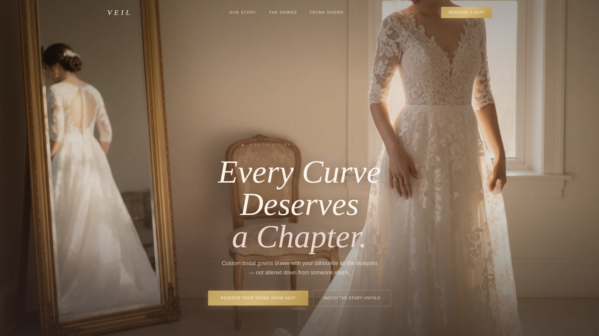 Bridal Wear & Rentals Professional Website Template