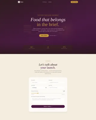 Product Launch Event Booking Website Template