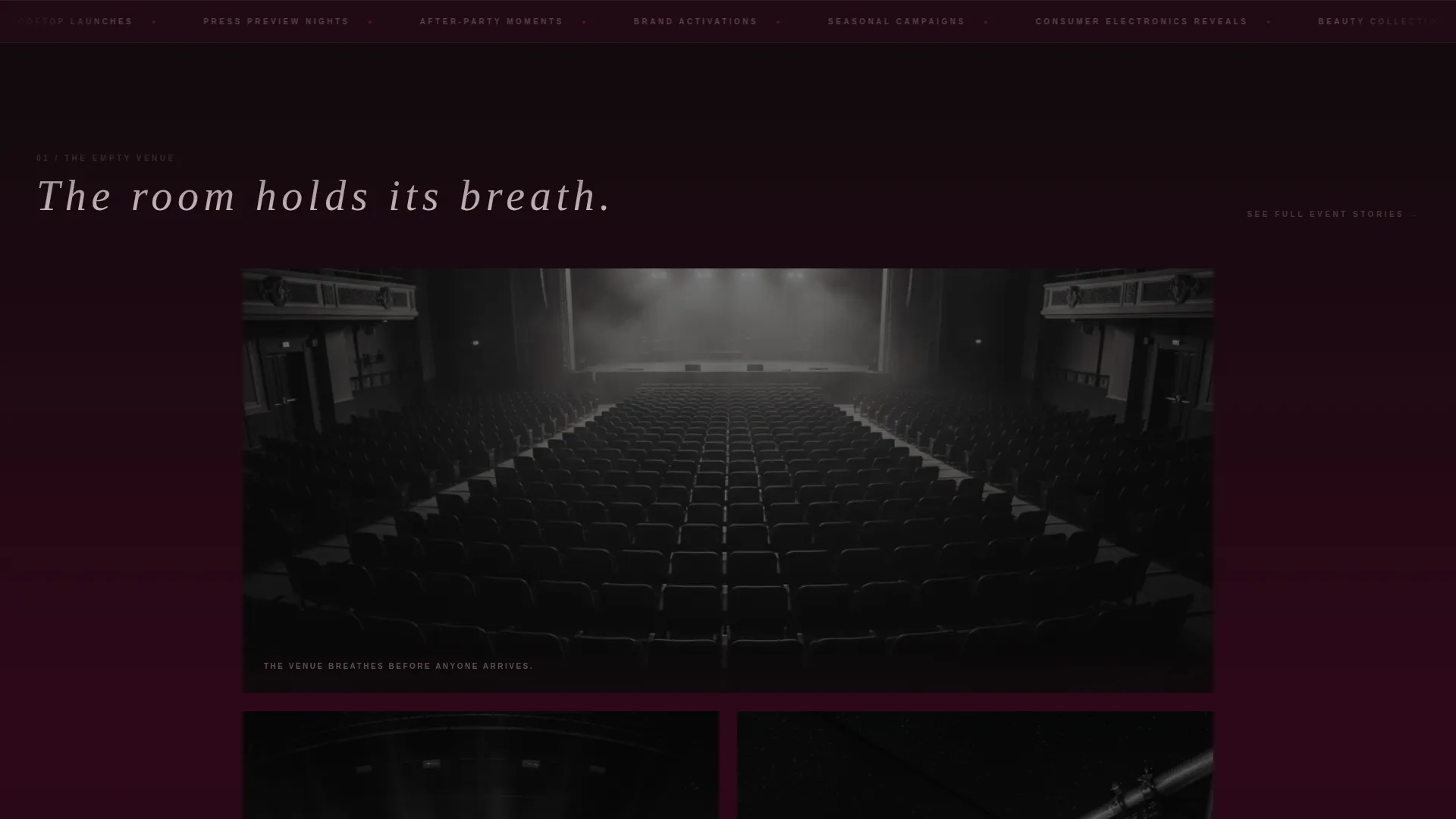 Product Launch Event Portfolio Website Template