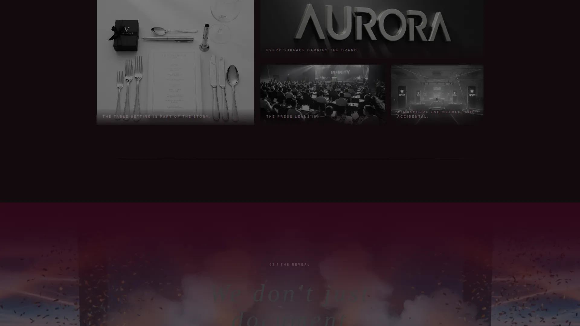 Product Launch Event Portfolio Website Template